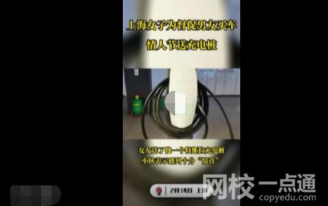 女子為激勵男友買車情人節送充電樁 為什么引爭議？