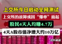 4天A股股民人均賺4.7萬 到底是不是真的？