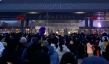 兵馬俑游客羽絨服的毛都擠出來了 為什么這么多人？